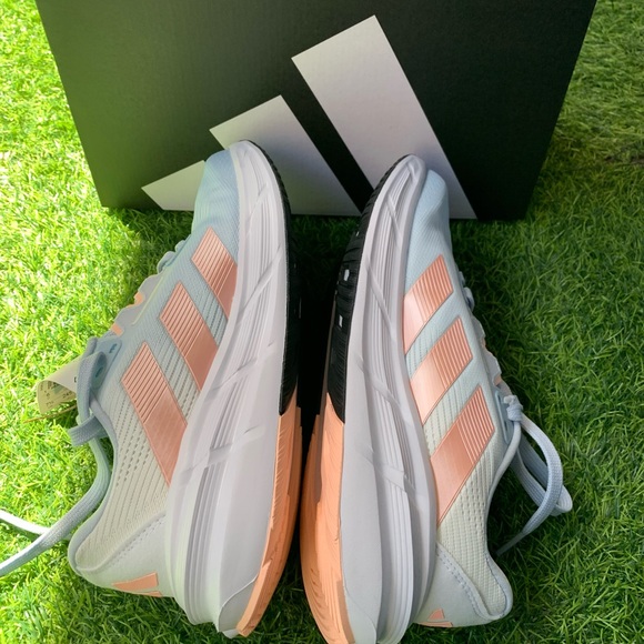 adidas Women's Light Blue & Pink Athletic Running Shoes - Picture 4 of 4